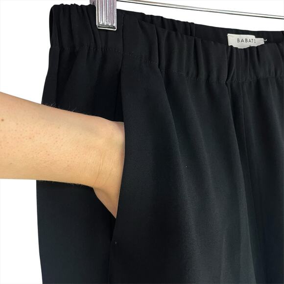BABATON ARITZIA Dexter Black Ankle Pull-On Pants Size M Elastic Waist Pockets - Picture 4 of 8
